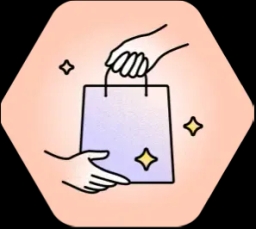 hands holding a paper bag